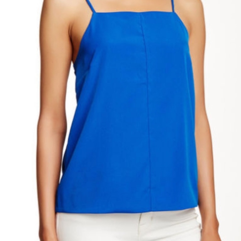 💐✨Harlowe & Graham Royal Blue XS Tank Top Adjustable Straps Square Neck Cami